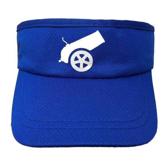 Cannon Logo Golf Sun Visor Cap Blue One Size Stretch Fit Embroidered Headsweats - Picture 1 of 10